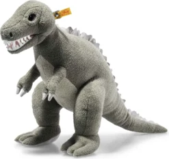 Steiff Soft Cuddly Friends Thaisen T-Rex, Light Grey