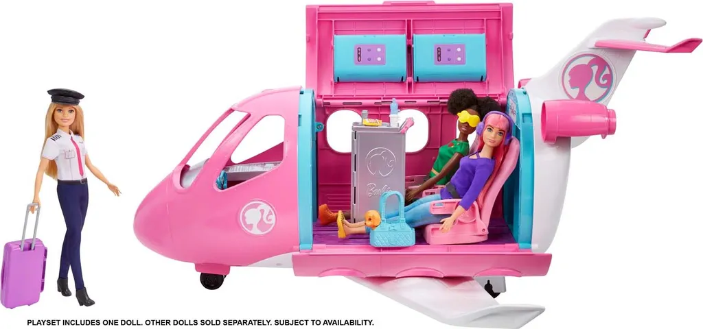Barbie Reise Traumflugzeug Verwandelbares Spielset Mit Puppe Und Mehr Als 15 Reisebezogenen Zubehörteilen 10 Barbie Reise Traumflugzeug Verwandelbares Spielset Mit Puppe Und Mehr Als 15 Reisebezogenen Zubehörteilen – Bild 8