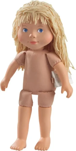 HABA 304889 - Spielpuppe Elisa, Weiche Puppe Mit Kopf Und Gliedmaßen Aus Vinyl, 32 Cm, Spielzeug Ab 3 Jahren