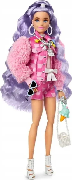 Barbie Extra Puppe Mit Lila-welligen Haaren -Kinderspielzeug Rabatte 61d7ba6d209c5b27dbeb284b5ba5bd22