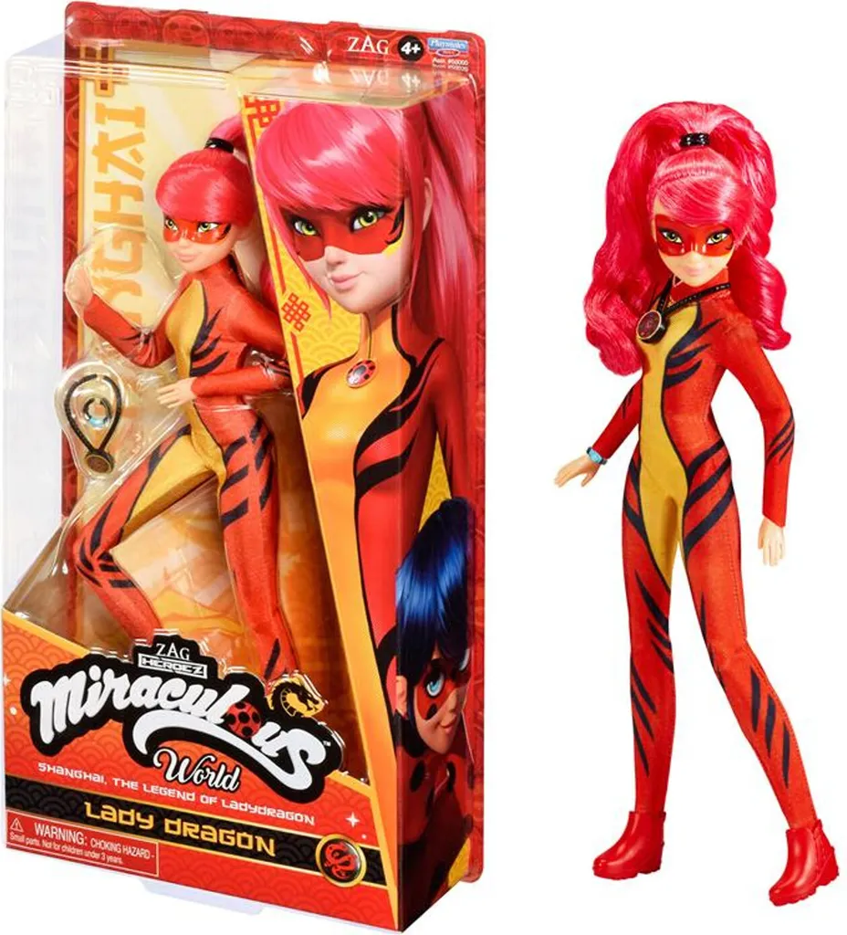 Miraculous Spielfigur Ladybug Marienkäfer Und Cat Noir Spielpuppe Dragon Shanghai Puppe 26 Cm 3 Miraculous Spielfigur Ladybug Marienkäfer Und Cat Noir Spielpuppe Dragon Shanghai Puppe 26 Cm
