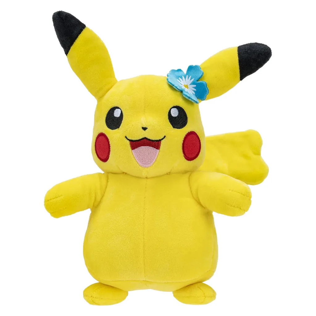 Pokemon - Plüschfigur - Pikachu Mit Blauer Blume (20cm) Kuscheltier Stofftier 4 Pokemon - Plüschfigur - Pikachu Mit Blauer Blume (20cm) Kuscheltier Stofftier – Bild 2