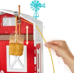 Barbie Spaß Auf Dem Bauernhof Scheunen-Spielset Mit Tieren Und Zubehör -Kinderspielzeug Rabatte 63ac8e837227b6e09d7d96fc3cbaf453
