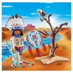 PLAYMOBIL Indianerhäuptling, 70062 -Kinderspielzeug Rabatte 641ec3694119d1b8252962bccb510ca6