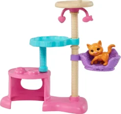 Barbie-Puppe Und Kätzchen Kratzbaum Spielset Mit Zubehör. Spielzeug Für Kinder Ab 3 Jahren -Kinderspielzeug Rabatte 6481bb4793f506286e5dafa5fc2f3f56