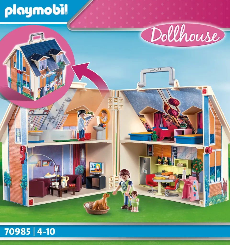 PLAYMOBIL Dollhouse 70985 Mitnehm-Puppenhaus 6 PLAYMOBIL Dollhouse 70985 Mitnehm-Puppenhaus – Bild 4
