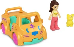 Mattel Polly Pocket Puppe Mit Auto Tiger