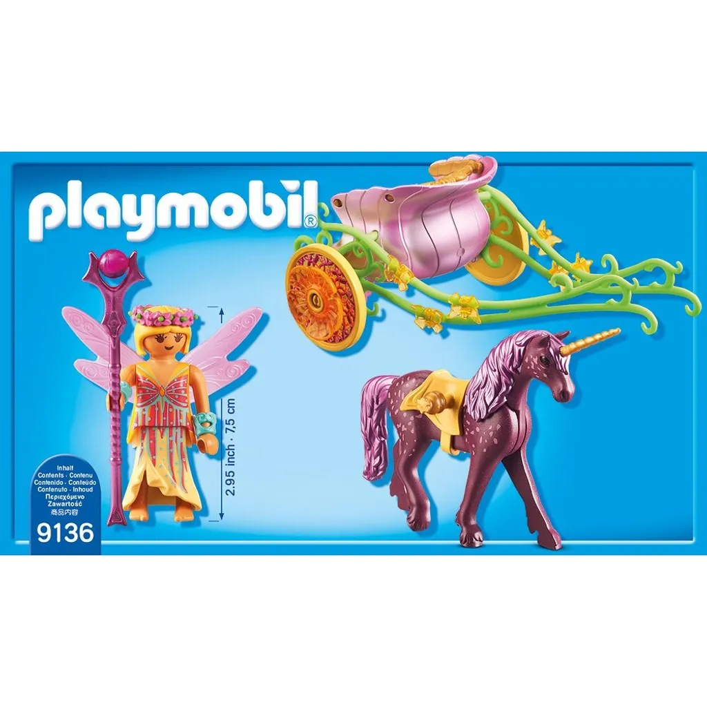 PLAYMOBIL 9136 Blumenfee Mit Einhornkutsche 3 PLAYMOBIL 9136 Blumenfee Mit Einhornkutsche