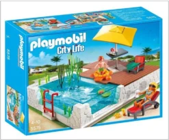 PLAYMOBIL 5575 City Life Einbau-Swimmingpool -Kinderspielzeug Rabatte 6d1fba7fc8c86987b40b273095244c5c