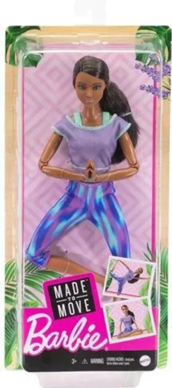 Barbie Made To Move Puppe (Afro-Style) Im Lila Yoga Outfit -Kinderspielzeug Rabatte 6fbc325dc4e7df5c867b048669413de6