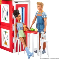 Barbie Spaß Auf Dem Bauernhof Scheunen-Spielset Mit Tieren Und Zubehör -Kinderspielzeug Rabatte 6ff8f69e075cf83b7fb2478bed4ff805