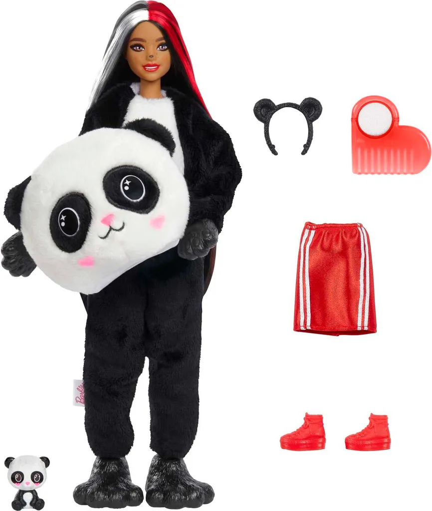 Barbie Cutie Reveal Puppe Mit Panda-Plüschkostüm Und 10 Überraschungen 3 Barbie Cutie Reveal Puppe Mit Panda-Plüschkostüm Und 10 Überraschungen