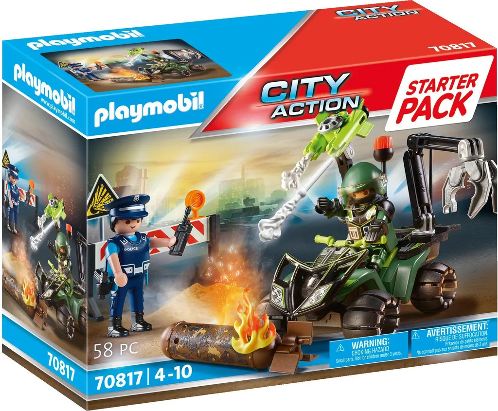 PLAYMOBIL City Action 70817 Starter Pack Polizei: Gefahrentraining 3 PLAYMOBIL City Action 70817 Starter Pack Polizei: Gefahrentraining