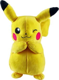 JAZWARES Pokemon Plüschfigur Wave 8 (20cm) , Charakter :Pikachu Zwinkernd