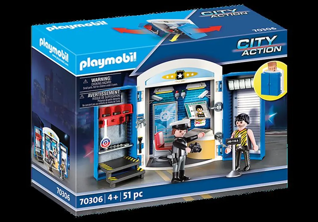 PLAYMOBIL, Spielbox "In Der Polizeistation", City Action, 70306 11 PLAYMOBIL, Spielbox "In Der Polizeistation", City Action, 70306 – Bild 9