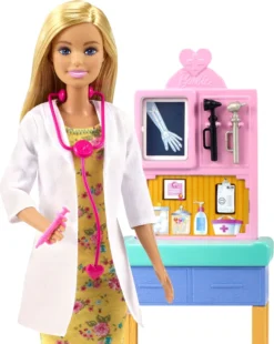 Barbie Kinderärztin Puppe (blond), Spielset Mit Kleinkind -Kinderspielzeug Rabatte 7d9b754f8799bb05289d3aaf18eb6183