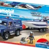 PLAYMOBIL 5187 Polizei-Action Mit Truck Und Speedboat