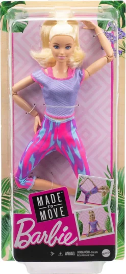 Barbie Made To Move Puppe (blond) Im Lila Yoga Outfit -Kinderspielzeug Rabatte 7e5eb2529afb3523051d4610d589910e