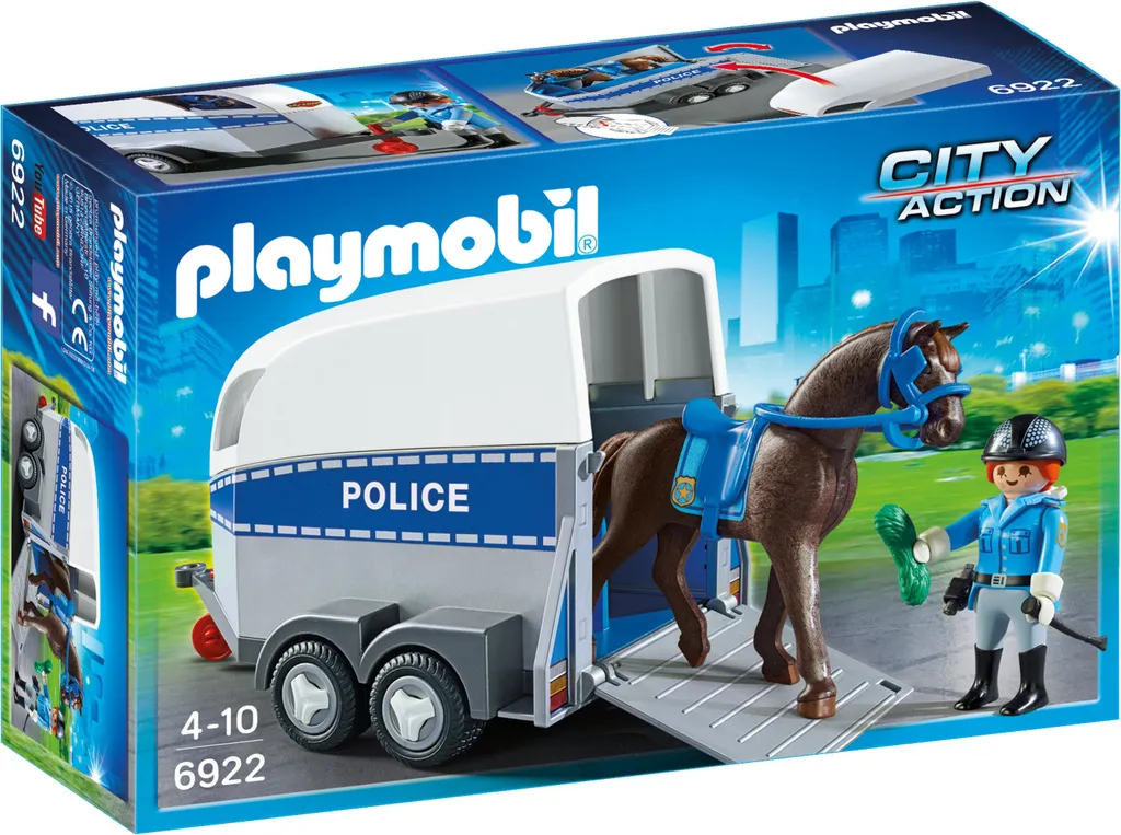 PLAYMOBIL 6922 - City Action: Polizei Mit Pferd Und Anhänger 3 PLAYMOBIL 6922 - City Action: Polizei Mit Pferd Und Anhänger