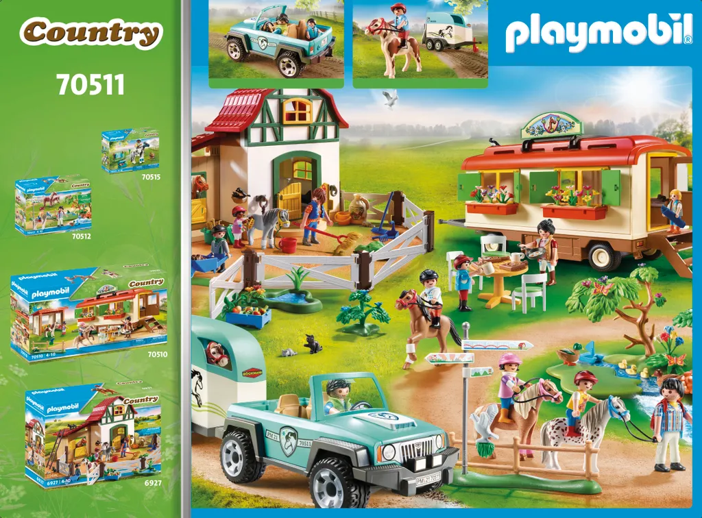 PLAYMOBIL Country 70511 PKW Mit Ponyanhänger 6 PLAYMOBIL Country 70511 PKW Mit Ponyanhänger – Bild 4