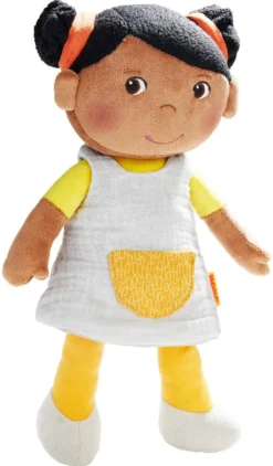 HABA Kuschelpuppe Jada, Stoffpuppe, Plüschpuppe, Puppe, Ab 6 Monaten, 306306