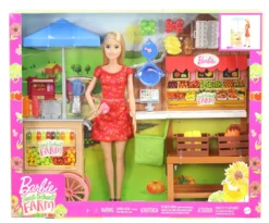 Barbie Spaß Auf Dem Bauernhof Wochenmarkt-Spielset Mit Puppe (blond)