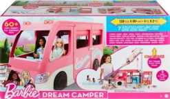 Barbie Super Abenteuer-Camper Fahrzeug, 76 Cm Groß Mit Pool, Rutsche Und über 60 Zubehörteilen -Kinderspielzeug Rabatte 85edb7e0e4406a2e56d06bda3229c5d1