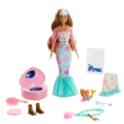 Barbie Color Reveal Puppe & Haustier, Fantasy Fashion Meerjungfrau -Kinderspielzeug Rabatte 892233283858e157b6737d9959c3a965