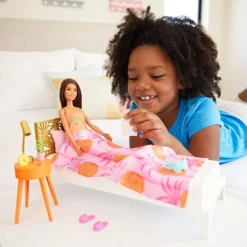 Barbie Möbel-Spielset Schlafzimmer Mit Puppe, Puppenhaus-Möbel 16 Barbie Möbel-Spielset Schlafzimmer Mit Puppe, Puppenhaus-Möbel -Kinderspielzeug Rabatte 894fdc05ec542c3480d865ded2ebe235