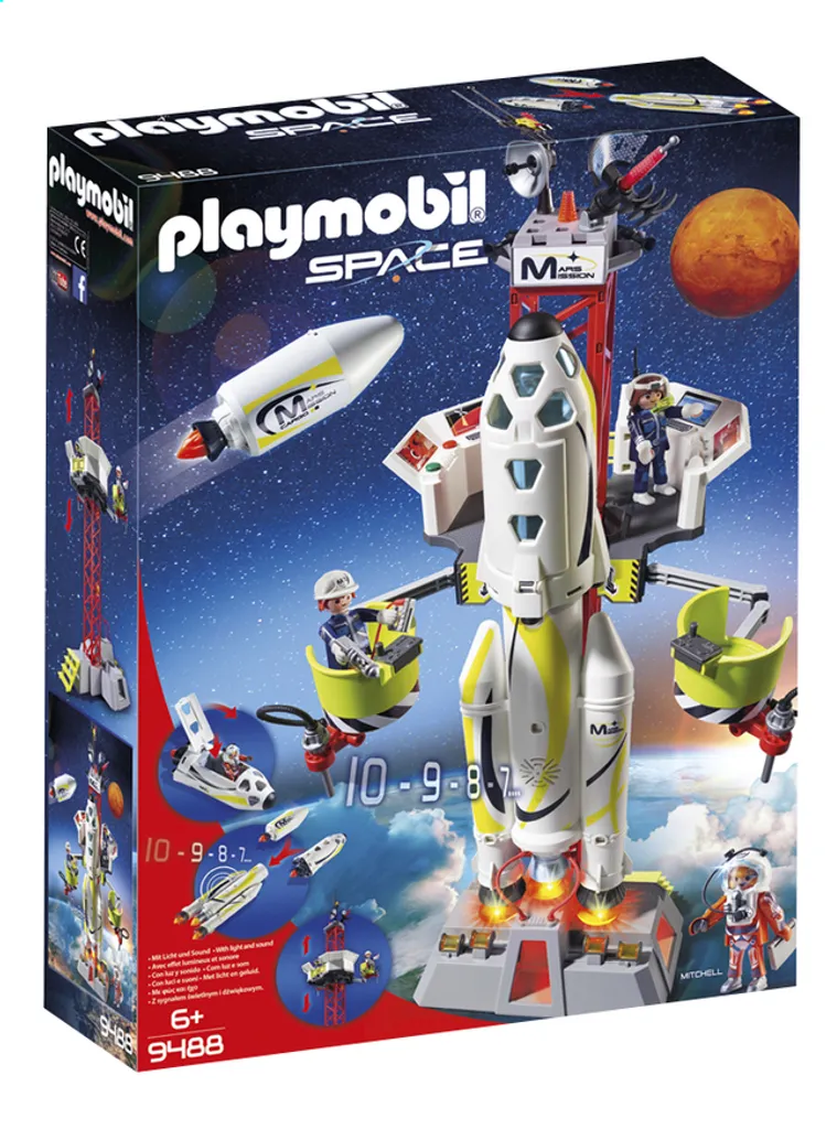 PLAYMOBIL 9488 Mars-Rakete Mit Startrampe 13 PLAYMOBIL 9488 Mars-Rakete Mit Startrampe – Bild 11