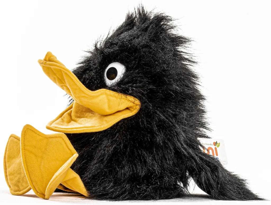 Uni-Toys - Handpuppe Rabe - 40 Cm (Höhe) - Plüsch-Puppe, Vogel - Plüschtier, Kuscheltier 3 Uni-Toys - Handpuppe Rabe - 40 Cm (Höhe) - Plüsch-Puppe, Vogel - Plüschtier, Kuscheltier