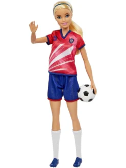 Mattel Spielwaren Barbie Fußballspielerin-Puppe, Blond, Trikot Mit Der Nummer 9, Fußball, Stollenschuhe, Stutzen, Für Kinder Ab 3 Jahre Ankleidepuppen Fußball Puppen Ankleidepuppen Fball Spielzeuge 2 3 4 5 6 7 8 9 Jährige Mädchen Jungen Kind Kleinkind... -Kinderspielzeug Rabatte 93948636b25f272024e044bf008b3662