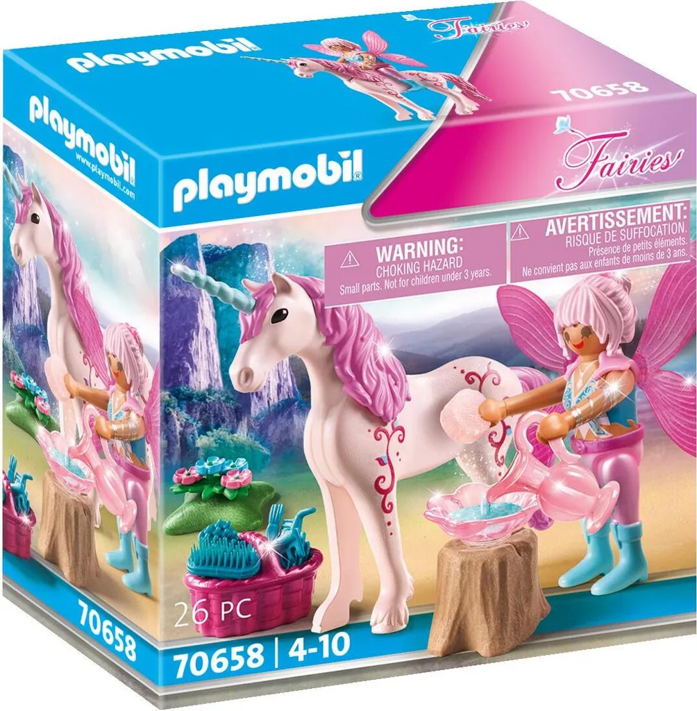 Playmobil Einhorn Mit Pflege-Fee 3 Playmobil Einhorn Mit Pflege-Fee