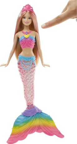 Barbie Dreamtopia Regenbogenlicht-Meerjungfrau Puppe (blond) -Kinderspielzeug Rabatte a7e28ed6530250a09afc93231a48b87d