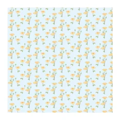 Dolls House 2816 Tapete "gelbe Blümchen" 60x43 Cm Für Puppenhaus