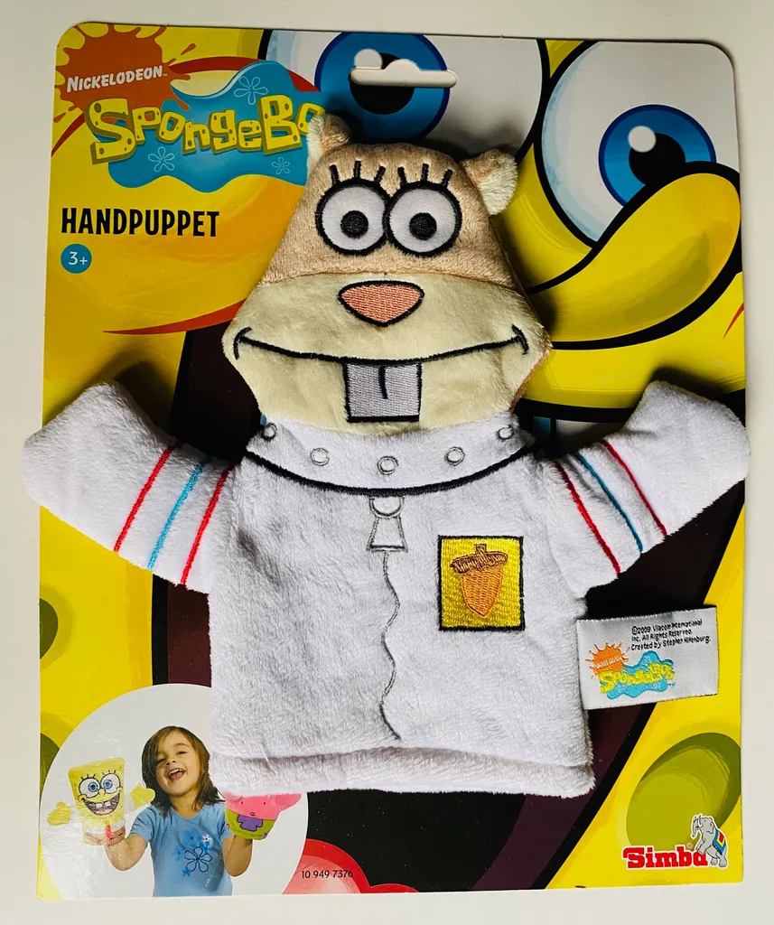 SIMBA TOYs Simba - Handpuppe Figur Sandy Squirrel Aus Der Serie Spongebob Schwammkopf 3 SIMBA TOYs Simba - Handpuppe Figur Sandy Squirrel Aus Der Serie Spongebob Schwammkopf