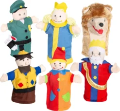Roba Kasperlefiguren Aus Stoff, Handpuppenset 6-tlg., Kasperpuppen Für Puppentheater & Rollenspiel