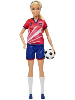 Mattel Spielwaren Barbie Fußballspielerin-Puppe, Blond, Trikot Mit Der Nummer 9, Fußball, Stollenschuhe, Stutzen, Für Kinder Ab 3 Jahre Ankleidepuppen Fußball Puppen Ankleidepuppen Fball Spielzeuge 2 3 4 5 6 7 8 9 Jährige Mädchen Jungen Kind Kleinkind... -Kinderspielzeug Rabatte abc9d75f86aed2b7809a739cac3e19b9