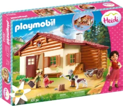 PLAYMOBIL Heidi 70253 Heidi Und Großvater Auf Der Almhütte