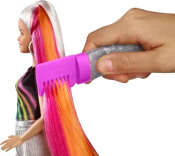 Barbie Regenbogen Glitzerhaar Puppe (blond), Anziehpuppe Mit Bunten Haaren -Kinderspielzeug Rabatte b0e5f0e15d1762bea6bb9afd8a032e5e