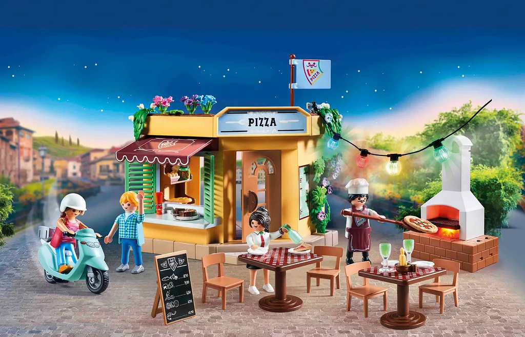 PLAYMOBIL 70336 City Life Pizzeria Mit Gartenrestaurant 4 PLAYMOBIL 70336 City Life Pizzeria Mit Gartenrestaurant – Bild 2