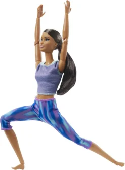 Barbie Made To Move Puppe (Afro-Style) Im Lila Yoga Outfit -Kinderspielzeug Rabatte b6408be091c14303e2e9ef6b4b997898