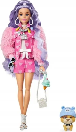 Barbie Extra Puppe Mit Lila-welligen Haaren -Kinderspielzeug Rabatte b7b84a97ab87375d7765f4bf21f1740b