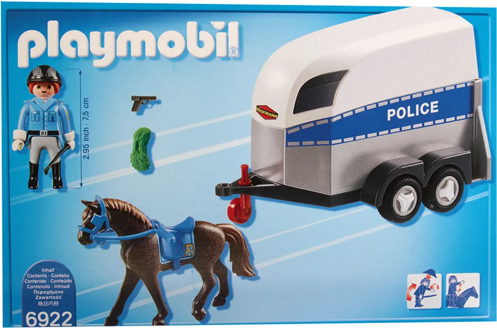 PLAYMOBIL 6922 - City Action: Polizei Mit Pferd Und Anhänger 10 PLAYMOBIL 6922 - City Action: Polizei Mit Pferd Und Anhänger – Bild 8