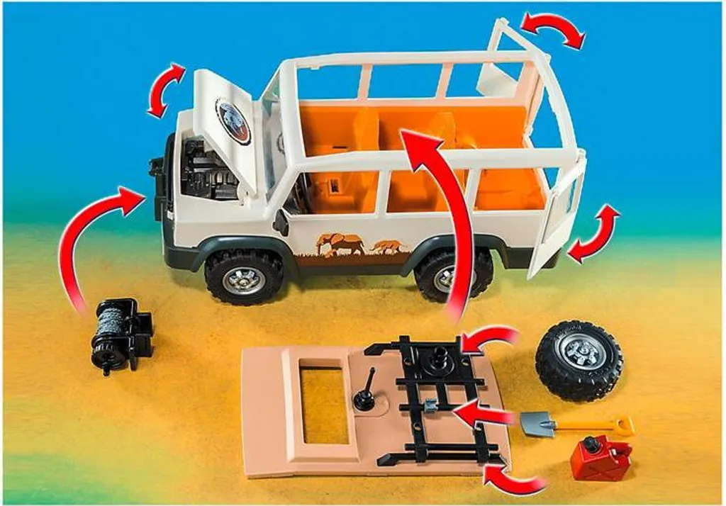 PLAYMOBIL® 6798 Wild Life Safari-Geländewagen Mit Seilwinde 9 PLAYMOBIL® 6798 Wild Life Safari-Geländewagen Mit Seilwinde – Bild 7