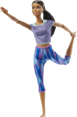 Barbie Made To Move Puppe (Afro-Style) Im Lila Yoga Outfit -Kinderspielzeug Rabatte c19961fc1dc22e496d083d2232c96a01