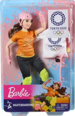 Barbie Berufe Sport Skateboarder Puppe, Geschenk Und Spielzeug Ab 3 Jahren -Kinderspielzeug Rabatte c2a6d773dded740861aef045d8ebf5c4