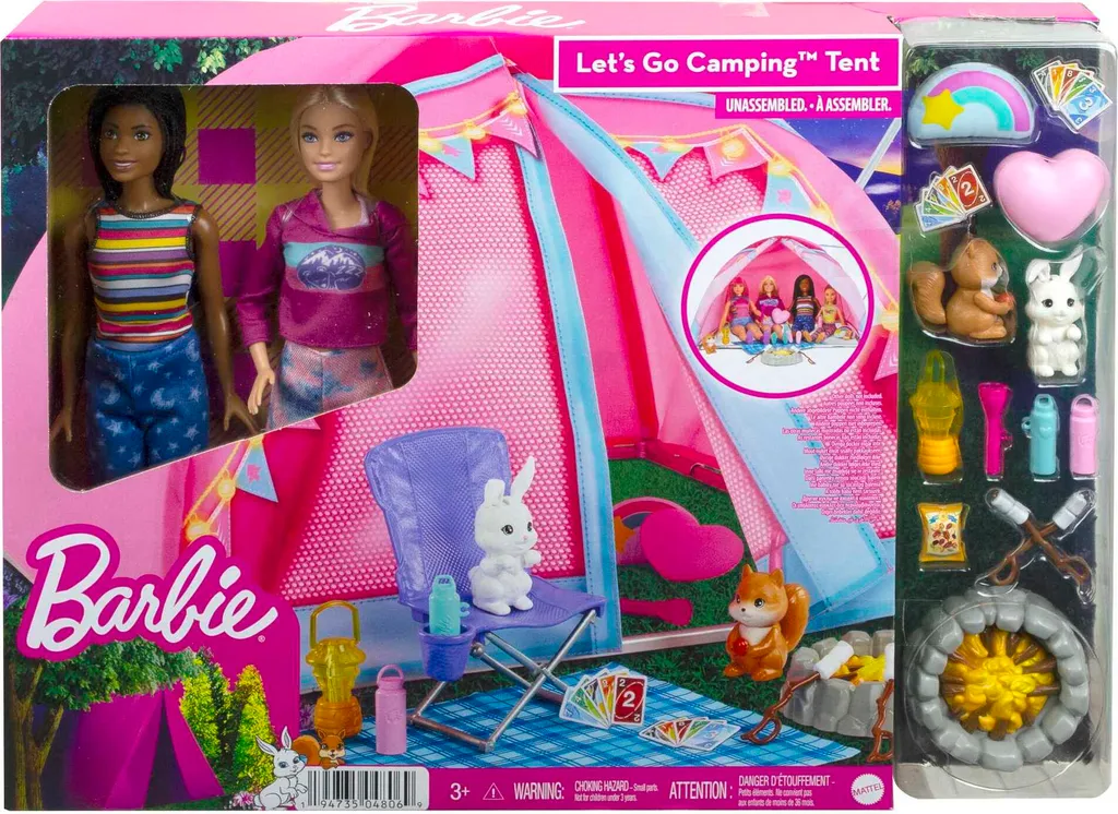 Barbie Camping Zelt Spielset Mit 2 Puppen & Zubehör 8 Barbie Camping Zelt Spielset Mit 2 Puppen & Zubehör – Bild 6