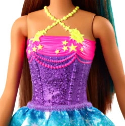 Barbie Dreamtopia Prinzessin Puppe (brünett Und Türkisfarbenes Haar), Anziehpuppe -Kinderspielzeug Rabatte ca18fbcab8c347f15f688487e8ccb704