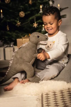 Steiff Soft Cuddly Friends Thaisen T-Rex, Light Grey -Kinderspielzeug Rabatte ca2600e37eaaa029d41098c71b40d532